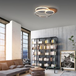 8328-79 PALMA LAMPA SUFITOWA DREWNO