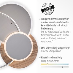 8328-79 PALMA LAMPA SUFITOWA DREWNO
