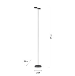 405-18 PURE TUTUA LAMPA PODŁOGOWA CZARNY