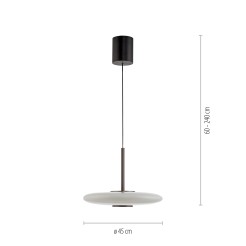 2084-34 PURE E-VITRUM LAMPA WISZĄCA CIEMNOBRĄZOWY