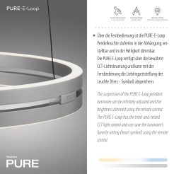 2550-95 PURE E-LOOP LAMPA WISZĄCA ALUMINIUM