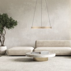 2551-60 PURE E-LOOP LAMPA WISZĄCA MATOWY MOSIĄDZ