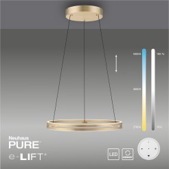 2551-60 PURE E-LOOP LAMPA WISZĄCA MATOWY MOSIĄDZ