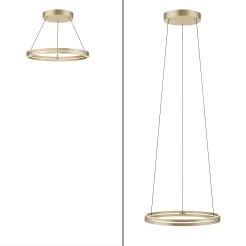 2551-60 PURE E-LOOP LAMPA WISZĄCA MATOWY MOSIĄDZ