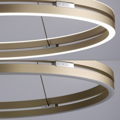 2551-60 PURE E-LOOP LAMPA WISZĄCA MATOWY MOSIĄDZ