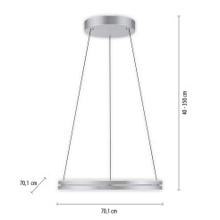 2551-95 PURE E-LOOP LAMPA WISZĄCA ALUMINIUM
