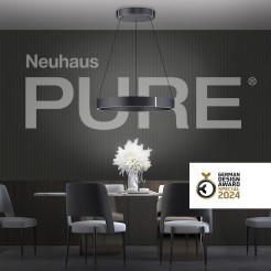 2561-15 PURE E-CLIPSE LAMPA WISZĄCA SZARY