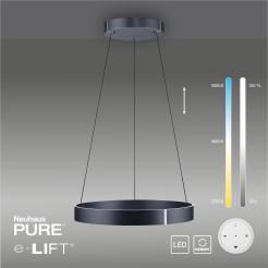 2561-15 PURE E-CLIPSE LAMPA WISZĄCA SZARY