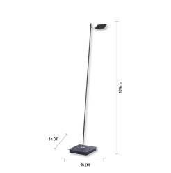 356-18 PURE MIRA LAMPA PODŁOGOWA ANTRACYT