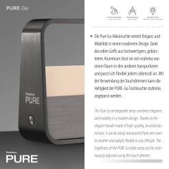 4055-15 PURE GO LAMPA STOŁOWA SZARY