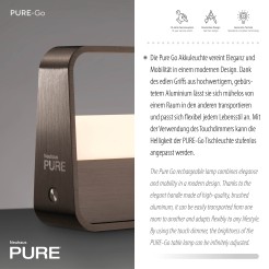 4055-34 PURE GO LAMPA STOŁOWA CIEMNOBRĄZOWY
