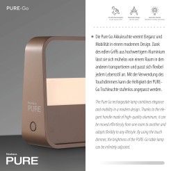 4055-97 PURE GO LAMPA STOŁOWA BRĄZOWY
