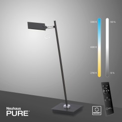 4356-18 PURE MIRA LAMPA STOŁOWA ANTRACYT