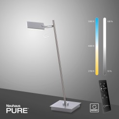 4356-95 PURE MIRA LAMPA STOŁOWA ALUMINIUM