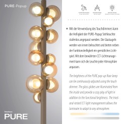557-97 PURE POPUP LAMPA PODŁOGOWA BRĄZOWY