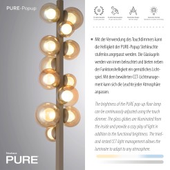557-97 PURE POPUP LAMPA PODŁOGOWA BRĄZOWY