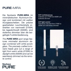 6354-95 PURE MIRA LAMPA SUFITOWA ALUMINIUM