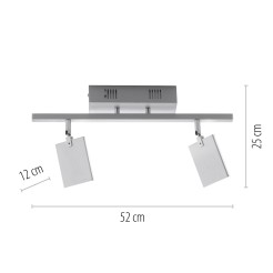 6354-95 PURE MIRA LAMPA SUFITOWA ALUMINIUM