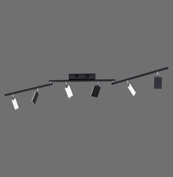 6358-18 PURE MIRA LAMPA SUFITOWA CZARNY