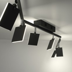 6358-18 PURE MIRA LAMPA SUFITOWA CZARNY