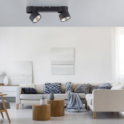 6452-18 PURE NOLA LAMPA SUFITOWA CZARNY