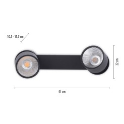6452-18 PURE NOLA LAMPA SUFITOWA CZARNY