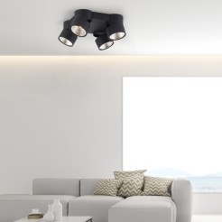 6454-18 PURE NOLA LAMPA SUFITOWA CZARNY