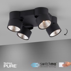 6454-18 PURE NOLA LAMPA SUFITOWA CZARNY