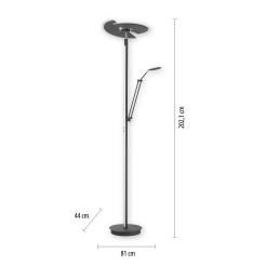 678-13 PURE MUTIL LAMPA PODŁOGOWA ANTRACYT