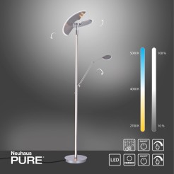 678-55 PURE MUTIL LAMPA PODŁOGOWA SREBRNY
