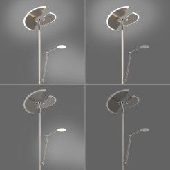 678-55 PURE MUTIL LAMPA PODŁOGOWA SREBRNY