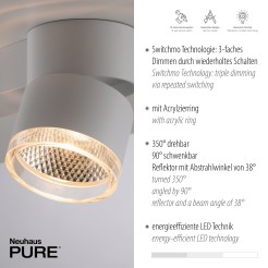 6862-16 PURE NOLA LAMPA SUFITOWA BIAŁY