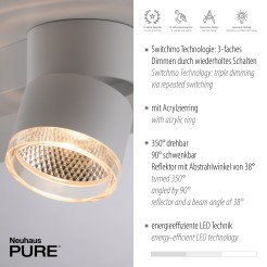 6862-16 PURE NOLA LAMPA SUFITOWA BIAŁY