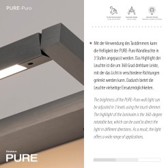 9113-15 PURE PURO KINKIET SZARY