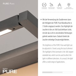 9113-15 PURE PURO KINKIET SZARY