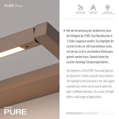 9114-97 PURE PURO KINKIET BRĄZOWY