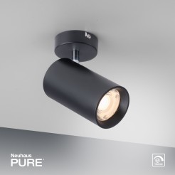 9214-18 PURE TECHNIK LAMPA SUFITOWA CZARNY