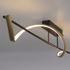 6385-13 Q-SWING LAMPA SUFITOWA ANTRACYT/MOSIĄDZ
