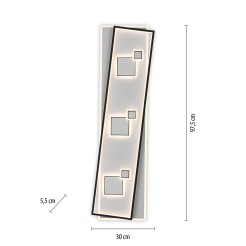 6391-16 MAILAK LAMPA SUFITOWA CZARNY/BIAŁY