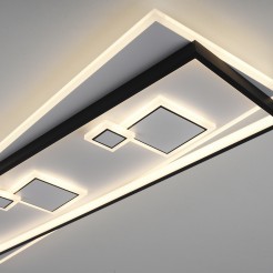 6391-16 MAILAK LAMPA SUFITOWA CZARNY/BIAŁY