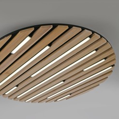 6421-79 Q-AKUSTIK LAMPA SUFITOWA/KINKIET DREWNO