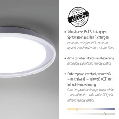 6480-17 LARS LAMPA SUFITOWA CHROM