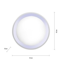 6480-17 LARS LAMPA SUFITOWA CHROM