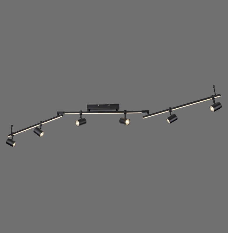 6526-18 BARIK LAMPA SUFITOWA CZARNY