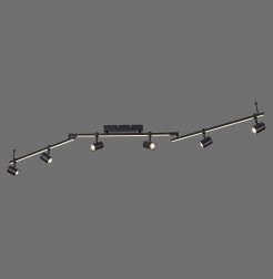 6526-18 BARIK LAMPA SUFITOWA CZARNY