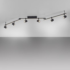 6526-18 BARIK LAMPA SUFITOWA CZARNY