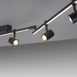 6526-18 BARIK LAMPA SUFITOWA CZARNY