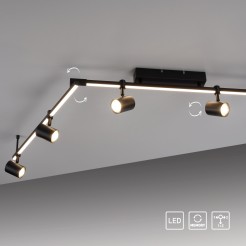 6526-18 BARIK LAMPA SUFITOWA CZARNY