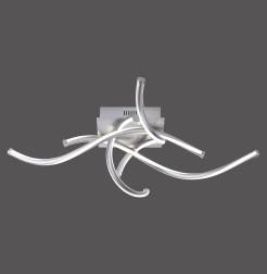 6539-55 Q-MALINA LAMPA SUFITOWA STALOWY