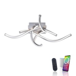 6539-55 Q-MALINA LAMPA SUFITOWA STALOWY